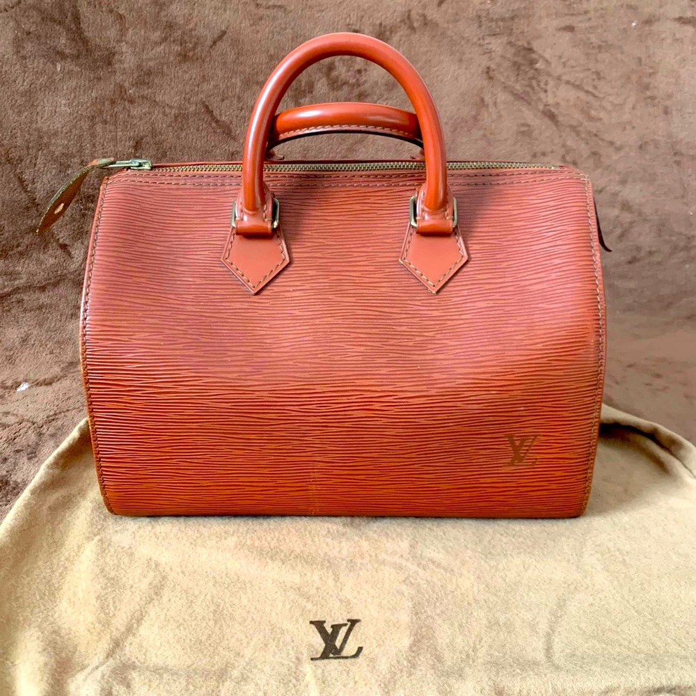 Louis Vuitton Brown Epi Leather Satchel